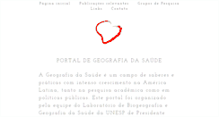 Desktop Screenshot of geosaude.com